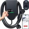 ELECQ Wallbox 7,4 kw con Cavo 5M | Auto Elettrica Tipo 2 Monofase | Gestione del carico, Ricarica Solare(Richiede Power Monitor)| WiFi OCPP RFID | Colonnina Ricarica Domestica 32A | Conforme GSE