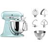 Kitchenaid Planetaria - Artisan - Robot da Cucina con testa inclinabile e 7 accessori - 4.8 L - Impastatrice - Color Ghiaccio