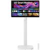 LG Swing 32U889SA Monitor Smart Portatile Touch 32" 4K, base con rotelle, webOS con app di streaming, Wi-Fi, Bluetooth, AirPlay, Screen Share, Speaker Stereo 10W, 3x USB-C, Telecomando, Bianco