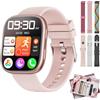 Mingtawn Smartwatch Donna, 7 Cinturini—Regalo Perfetto Donna, 1,83'' Orologio Smartwatch Chiamate Bluetooth, Smart Watch con 100+ modalità Sportive/Sonno/Cardiofrequenzimetro/SpO2 per Android iOS