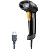 Eyoyo lettore di codici a barre 2D, Handheld Wired QR Barcode Scanner QR PDF417 Data Matrix Barcode Reader with USB Cable for PC Mac per Mobile Payment, Convenience Store