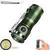 CSTEBOKE Sofirn SC13 (Verde) Mini Torcia LED Ricaricabile, Torcia Piccola 1300 LM, Torcia LED Estremamente Luminosa con 5 modalità, Torcia EDC Impermeabile IP68 per Campeggio, Trekking, Emergenza