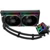 THERMALRLGHT TR-Thermalright Frozen Infinity 240 Nero Liquido CPU Radiatore, Radiatore Aio 240mm Infinity Specchio Effetto Luce, 2000RPM, per AMD AM4/AM5, Intel LGA1851/1700/1150/1151
