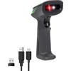 VulTech BC-07P-WBT Barcode Scanner Wireless 2.4Ghz / Bluetooth/USB Lettore Codici a Barre 2D 1D QR, Scansione su display, POS, Registratore Cassa Magazzino Supermercato Farmacia Windows/Mac/Linux