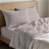Mahome Set Lenzuola Francese Cotone 100% Puro Italiano Morbido - Completo Letto Francese Lenzuolo Sopra 200x300, Lenzuolo con Angoli Sotto 140x200+h25, 2 Federe 50x80 - Made in Italy