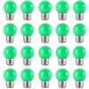 HUAMu 20 X verde Luci Decorative Colorate Lampadine Led E27 2W, B4U Risparmio Energetico Lampada Colorata, Golf Palla Lampadina, Per Esterno Interna Stringa, Natale Albero, Festa Luci Notturne