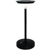 BRANDANI Lampada da tavolo Ufo Led Touch nera metal Ø 11 x h 27,5 cm