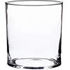 INNA-Glas Set di 2 x Vaso cilindrico in Vetro Sansa, Trasparente, 22cm, Ø19,5cm - Vaso da Fiori/Portacandela Decorativo