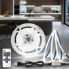 BRIMETI Strisca LED COB USB 3M 5V Bianco Freddo 6000K Strisca LED Dimmerabile 320LEDs/M Flessibile Strisce con Telecomando Luci Autoadesivo Larghezza 8mm Nastro per TV Cucina Camera da Letto