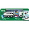 BRIO 36003 - Turbo Train - Trenino a batteria per bambini dai 3 anni in su, blu/bianco