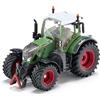 Siku 3271, Trattore Fendt 724 Vario, 1:32, Metallo/Plastica, Verde, Sterzatura Ackermann e gancio di traino