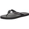 Armani Exchange Infradito da uomo con logo laterale, Nero, 39 EU