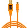 Tether Tools TetherPro USB 2.0 A maschio a Micro-B 5 pin 4,6 m arancione