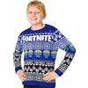 Fortnite Maglioncino Natale Bambino e Adolescenti, Lavorato Maglia Felpe Natalizie con Maniche Lunghe, Regali per Ragazzo