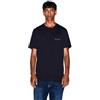 Armani Exchange Short Sleeve Side Milano-New York Logo Lettering T-Shirt Uomo (Pacco da 1)
