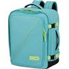 American Tourister Take2Cabin - Borsa da cabina EasyJet 36 x 20 x 45 cm, 38 L, 0,70 kg, Bagaglio a mano, Zaino aereo M Underseat, Turchese/Verde (Dusty Turquoise/Lime)