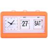 Karlsson DL Alarm Clock Data Flip Rubberized Bright Orange -