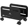 Maclean MC-851 Carrello porta computer, supporto ruota nero 10kg max