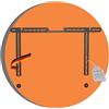 PureMounts® Supporto per altoparlanti per montaggio diretto sulla TV, compatibile con Sonos Arc/Arc Ultra, capacità di carico: 10 kg, nero