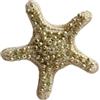 Handmade Spilla Stella Marina all'Uncinetto, Spilla Ricamata con Perline, Gioiello Ispirato al Mare, Fatta a Mano in Italia
