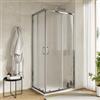 DEGHI Box doccia 70x90 cm doppio scorrevole con vetro stampato e profilo cromo 190h - Mirea