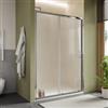 DEGHI Box doccia nicchia 140 cm scorrevole con vetro stampato e profilo cromo 190h - Mirea