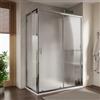 DEGHI Box doccia 70x140 cm scorrevole con vetro stampato e profilo cromo 190h - Mirea