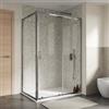 DEGHI Box doccia 90x130 cm scorrevole con vetro trasparente e profilo cromo 190h - Mirea