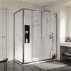 DEGHI Box doccia 90x160 cm doppio scorrevole con vetro trasparente e profilo cromo 190h - Mirea