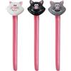 Joie Meow - Fascette per borse, in plastica, colore: bianco, nero e grigio