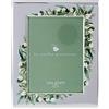 VALENTI & CO. Valenti&Co - Cornice Portafoto in Argento Ideale Come Regalo per la Promessa di Matrimonio, con Dettagli Verdi (13x18 cm)