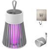 Genérico 2025 Nuovo Mozz Guard Mosquito Zapper,MozzGuard,Lampada da zanzara impermeabile per esterno,Lampada da zanzara con batteria portatile,Protezione per mozzguard con cavo USB (grigio)