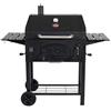 Char-Griller Griglia a carbone e affumicatore tradizionale in nero