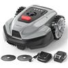 YARDCARE V3 robot tagliaerba senza cavo perimetrale, navigazione visiva, rilevamento di 150+ ostacoli e controllo tramite app, 50 dB, robot tagliaerba per giardini piccoli e medi, strisce magnetiche