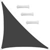 HUAXIQUE Tenda da Sole da Giardino Triangolare Impermeabile1.6x1.6x2.26m Anthracite | Vele Parasole da Esterno Rettangolari Vela Ombreggiante da Giardino Triangolare Tenda da Sole Esterno Impermeabile Anti UV