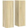 vidaXL Supporti per Piante 2 pz Rovere 25x25x80 cm in Multistrato, Supporto per Fiori, Supporto per vasi per Piante, Supporto per vasi per Piante