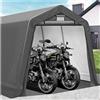 QSTGX Garage Moto Per Esterno Capanno Da Giardino Stabile e resistente al vento Protezione per tutte le stagioni per moto, attrezzi da giardino, giocattoli, tosaerba(1.8x3x2 m)