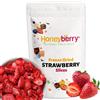 Honeyberry Fragole Liofilizzate 100g - Fette di Fragole Liofilizzate - Frutta Disidratata Liofilizzata - Fragole Disidratate - Perfette per Dolci, Decorazioni, Snack, Muesli, Dessert