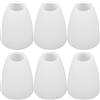 BESPORTBLE Confezione da 6 paralumi in plastica bianca, 40 mm, diametro medio, paralume di ricambio per lampade da soffitto, lampade da tavolo e lampade a sospensione, copertura versatile per