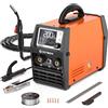HITBOX Saldatrice 4‑in‑1 200A Portatile MIG Senza Gas ARC Lift TIG 230V | Compatibile Spool Gun, display LED digitale, ideale per principianti e hobby, modello HIM200