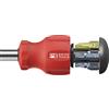 PB Swiss Tools Cacciavite PB 8453 | 100% Swiss Made | Cacciavite Stubby con 6 punte PrecisionBits C6 fessura/croce/Torx e attacco magnetico
