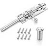YNNHUDEEP Chiavistello per porta in acciaio inox 304, 30,5 cm, con foro per lucchetto e 8 viti, chiavistello rinforzato, chiavistello scorrevole, antiruggine, per porte esterne