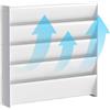 Générique Deflettore Aria Condizionato Griglia Soffiante Unità Esterna | Copertura Guide per Bocchette Ventilazione a Soffitto Pavimento Finestra Tutti I Tipi Di Prese D'aria