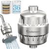 Adamson Shower Filter Nickel 36 Stages Filtro Doccia Anticalcare, Stadi Acqua | Riduce Calcare e Cloro, Protegge Pelle e Capelli, Facile da Installare, 1 Cartuccia Extra Inclusa, Nichel, Più Sani