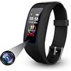 DigiKuber Bracciale Mini telecamera, Spia nascosta Orologio Videocamera HD 1080P, Spy Cam Portable Nanny Camera Cardiofrequenzimetro pedometro sportivo per Smart Phone