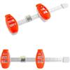 BEEKEVOR Strumento 3 in 1 per appendere quadri, con livella a bolla integrata, fessure magnetiche per chiodi, righello di misurazione, arancione e bianco