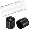 uxcell Tubo acrilico rigido trasparente, diametro interno 54 mm x diametro esterno 60 mm, tubo rotondo in policarbonato con tappi in gomma per idraulici, illuminazione, acquari, progetti fai da te