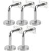 DOITOOL 5 Pezzi Staffe per Corrimano in Acciaio Inossidabile, Scale Supporto a Parete Corrimano per Supporto a Parete Staffe per in Acciaio Inox per Ringhiere in Legno O Metallo 6 x 8 x 5 cm