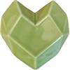 Letshelter Cuore Verde - Appendino in Ceramica Artigianale per Radiatore, Scaldasalviette e Muro - Gancio Portasciugamani e Appendiabiti Design