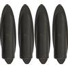 Buachois Tappi per Fori Tascabili, 100 Pezzi Tappi per Fori Tascabili in Legno con Foro Inclinato da 9,5 mm, Coperchio/Spina 3/8/Vite Autofilettante Speciale M4 per Accessori per Utensili Lavorazione(Nero)